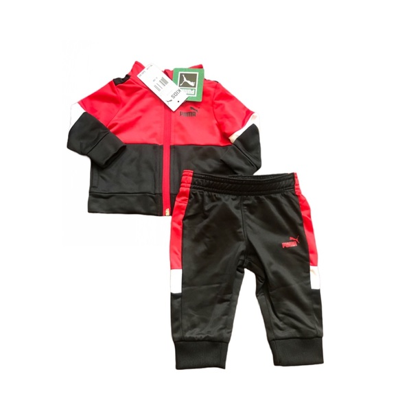 PUMA BABY TRACK JACKET AND JOGGERS SIZE 0-3 MONTHS - Picture 2 of 4